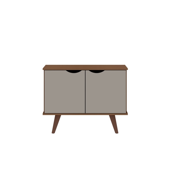 Manhattan Comfort Rectangle Hampton Accent Cabinet, 33.07 W, 15.75 L, 25.59 H, MDF and MDP Top, Maple Cream 19PMC11